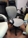 Fabric grey lietots pārvilkts krēsls